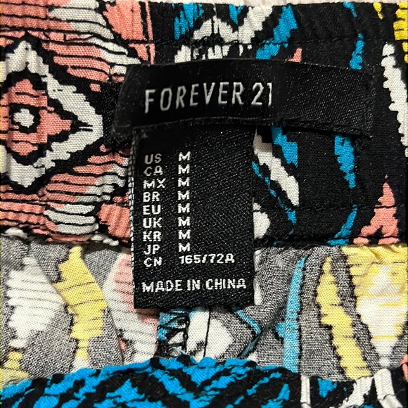 2000’s Vintage Forever 21 Rayon Tribal Aztec Pants - Picture 3 of 3